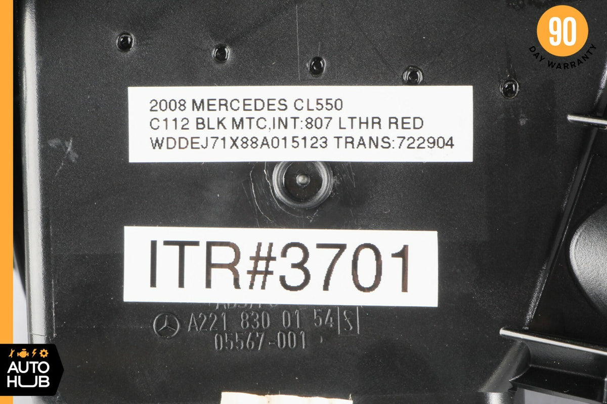 07-13 Mercedes W221 S550 CL550 Dashboard AC A/C Air Vent Left Driver Black OEM - photo 6