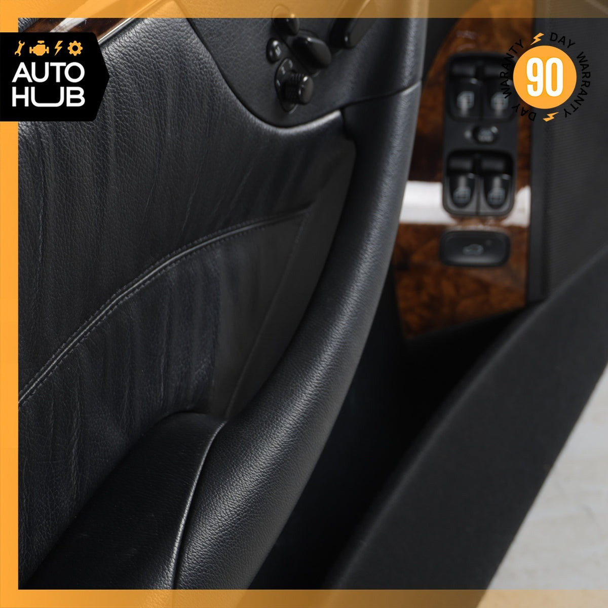 06-09 Mercedes W209 CLK350 CLK500 Door Panel Front Left Side Black OEM - photo 11