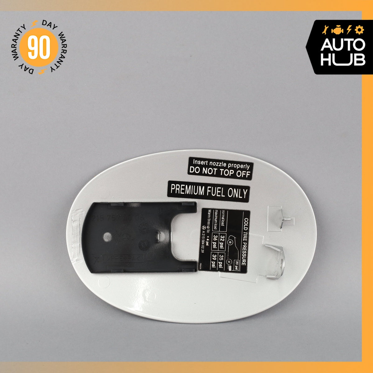 00-06 Mercedes W215 CL500 CL600 Fuel Gas Tank Lid Door Cover 2157570006 OEM - photo 4