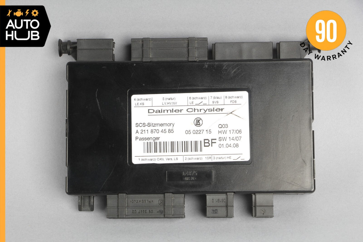 03-12 Mercedes W164 ML320 E63 AMG Front Right Seat Control Module 2118704585 OEM - photo 10