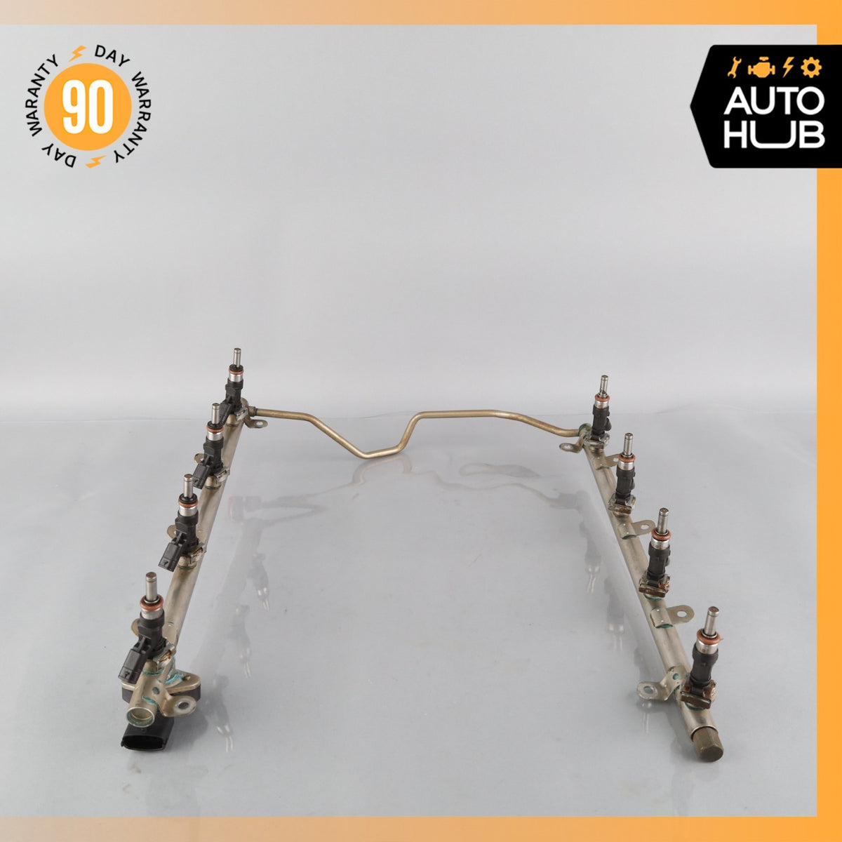 07-15 Mercedes W164 ML63 E63 C63 AMG Engine Fuel Injector Rail w/ Injectors OEM - photo 6