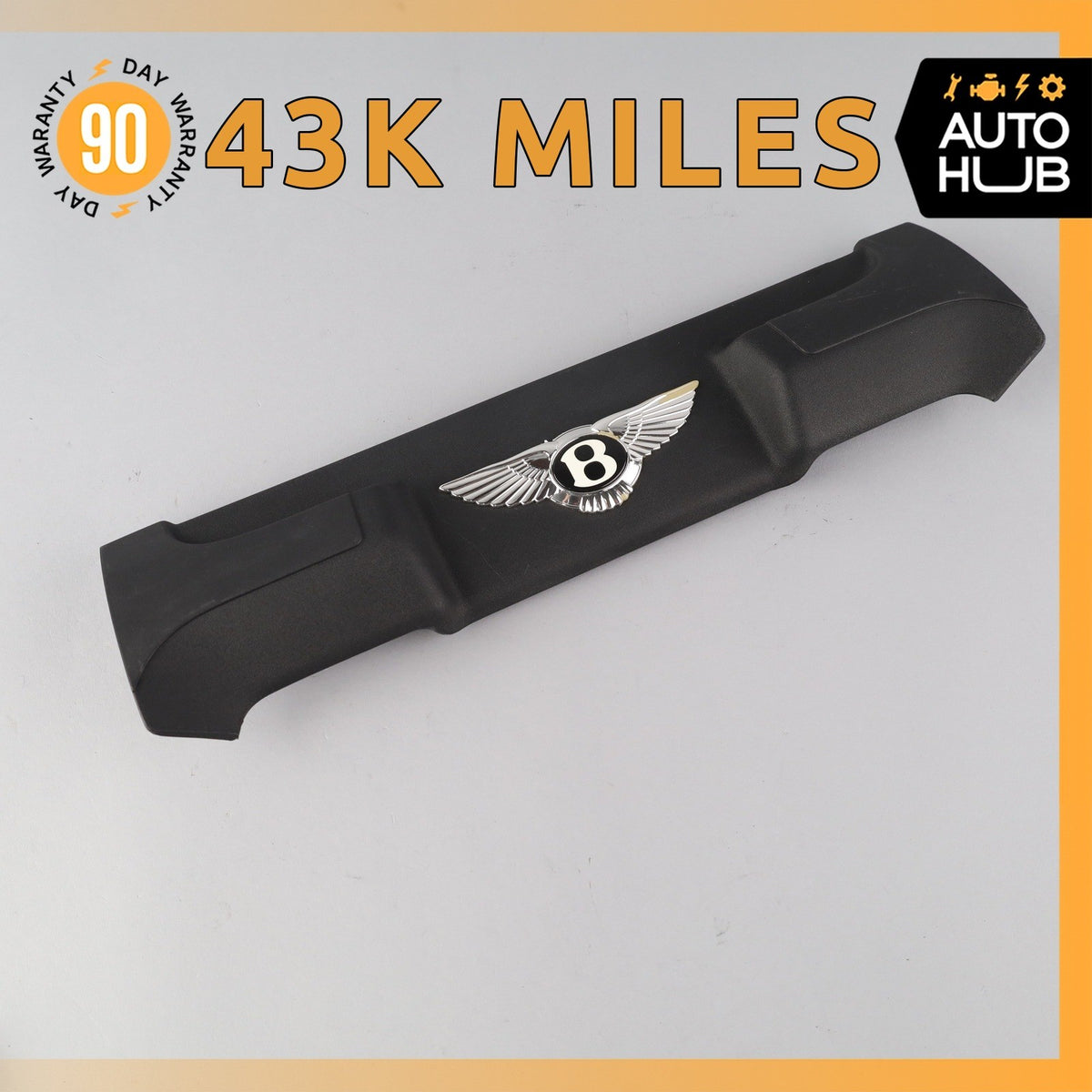 03-13 Bentley Continental GTC GT Speed Rear Engine Cover Plate Trim OEM 43k - photo 1