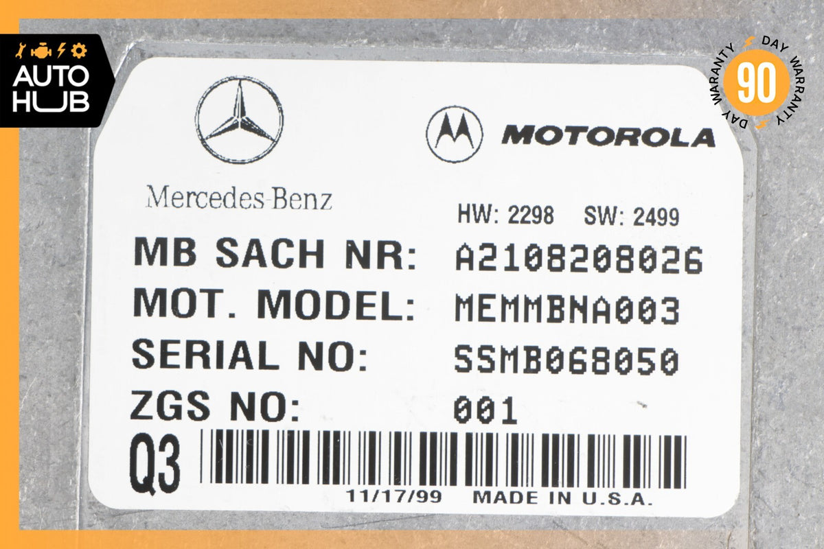 00-06 Mercedes R129 SL500 S500 CL500 Voice Command Control Module 2108208026 OEM - photo 10