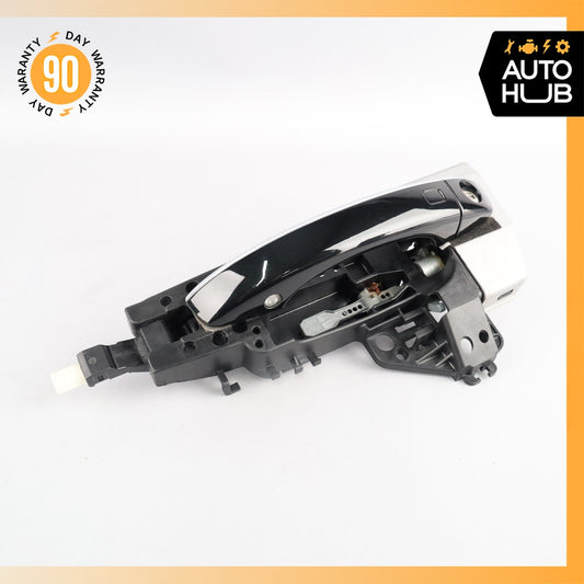 Audi D4 A8L Front Left Driver Exterior Door Handle Black 4H1837885 OEM - photo 1