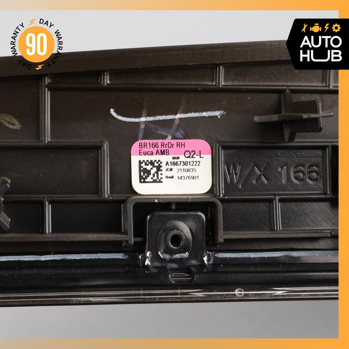 13-16 Mercedes W166 ML350 GL550 Rear Right Side Interior Door Handle w/ Trim OEM - photo 12