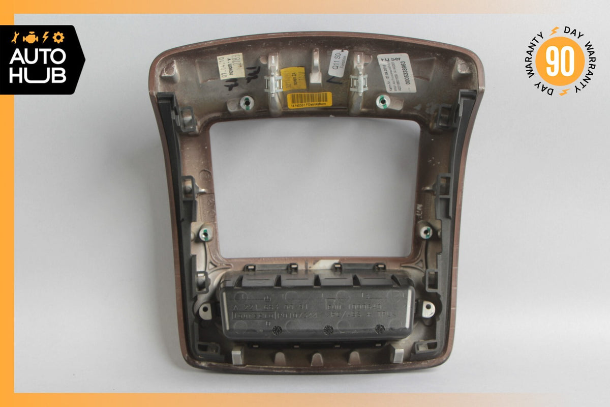 07-13 Mercedes W221 S550 S400 S350 Center Console Rear AC Control Trim Bezel OEM - photo 11