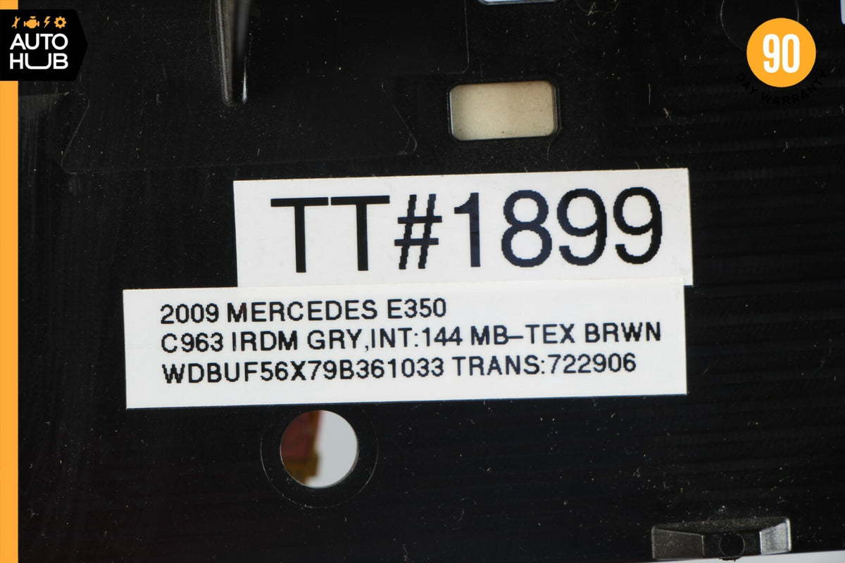 07-09 Mercedes W211 E350 E550 Hazard Control Door Lock Switch Panel Wood OEM - photo 12