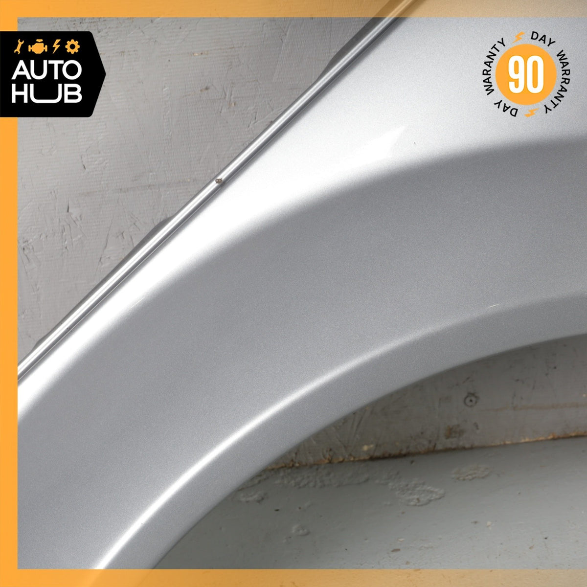 08-15 Mercedes W204 C63 AMG Left Driver Side Fender Assembly Silver OEM - photo 7