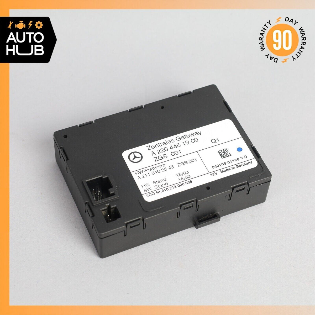 03-11 Mercedes R230 SL500 E550 Central Gateway Control Module 2204451900 OEM - photo 1