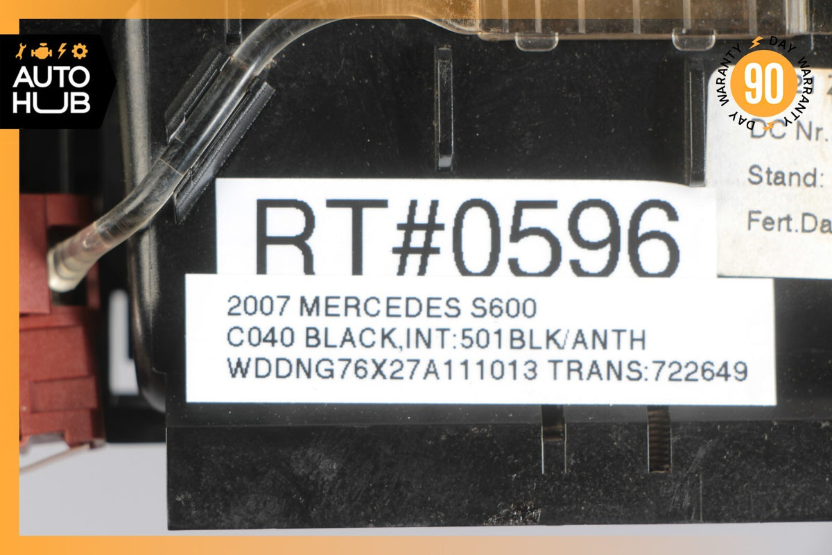 07-09 Mercedes W221 S600 S63 Ash Tray Ashtray Lighter Trim Black 2216801552 OEM - photo 12