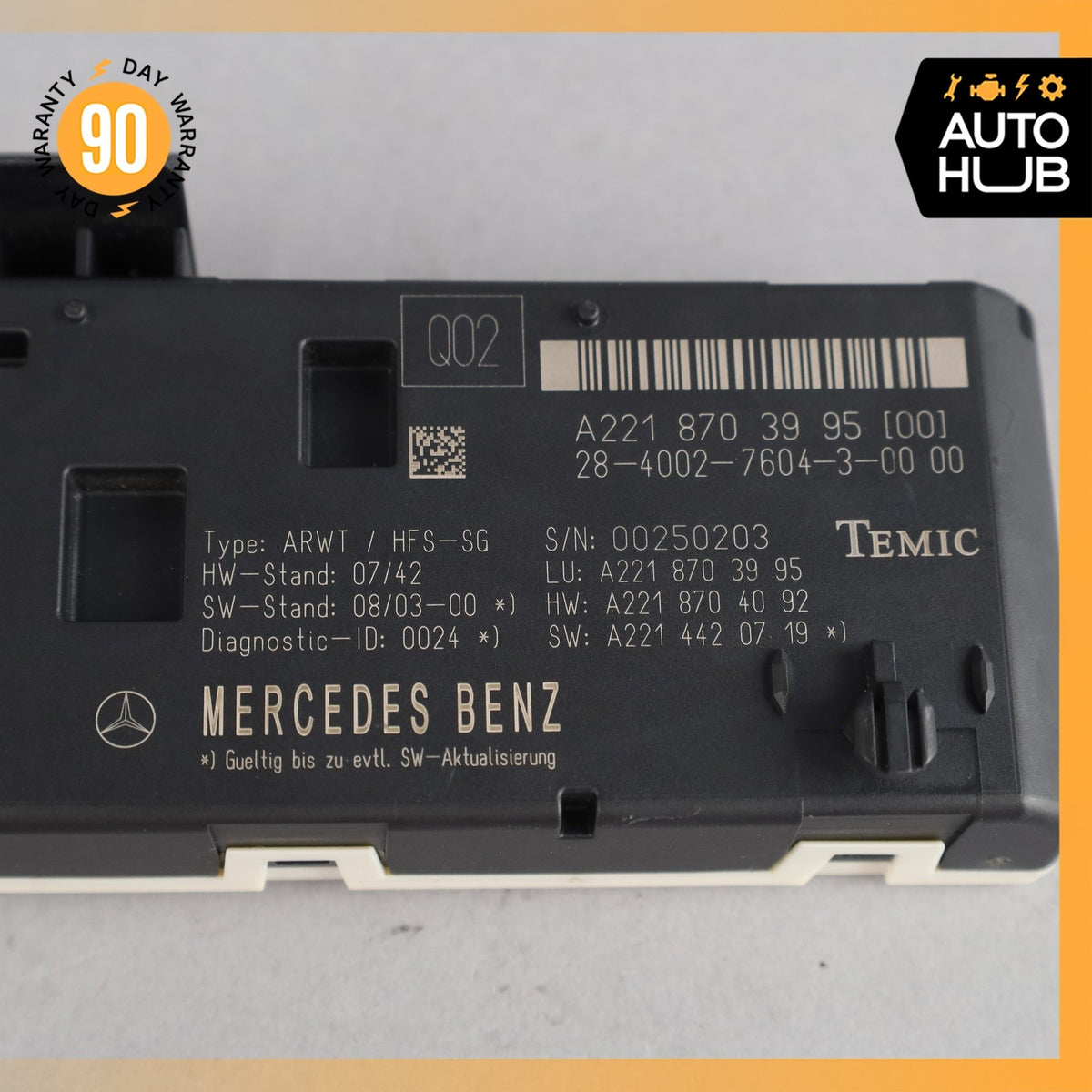 07-14 Mercedes W221 S550 CL550 Trunk Release Remote Open Close Module OEM - photo 7