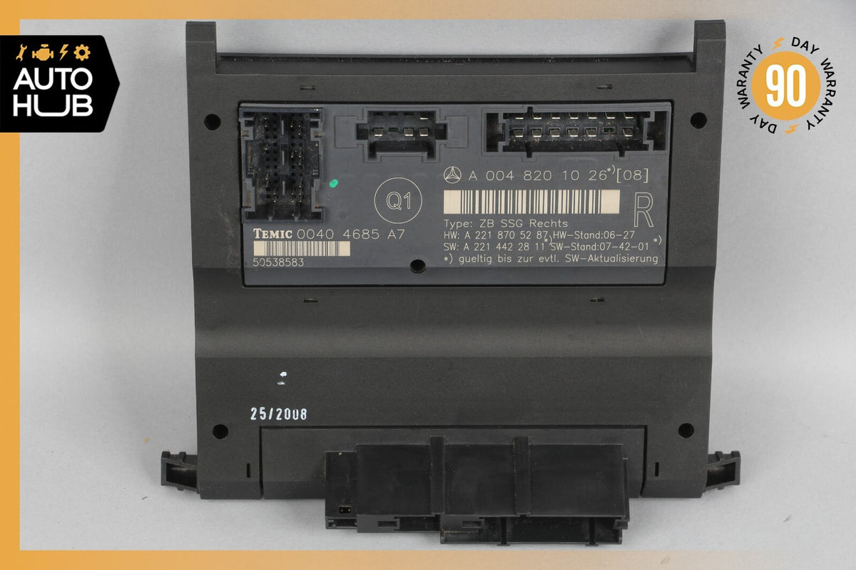 07-13 Mercedes W221 S400 S550 Front Right Side Under Seat Control Unit OEM - photo 6