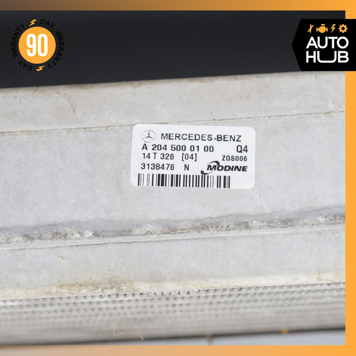12-15 Mercedes R172 SLK250 C250 M271 Intercooler Air Cooler Radiator OEM - photo 6