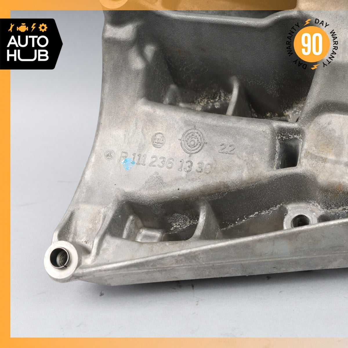 01-04 Mercedes R170 SLK230 Engine Motor AC A/C Compressor Bracket 1112361330 OEM - photo 5
