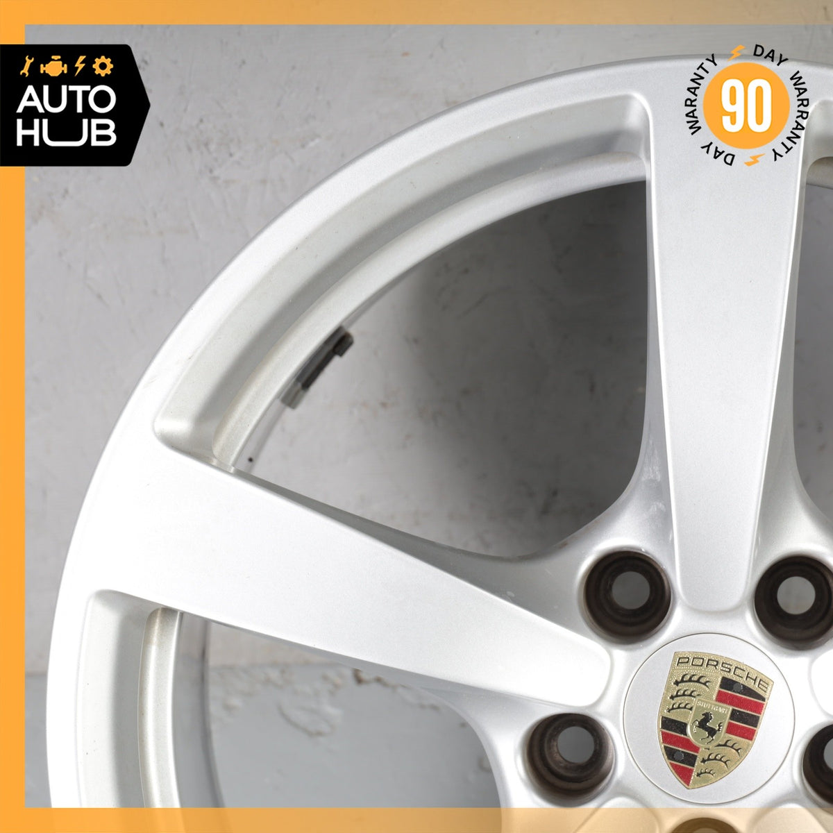 Porsche Macan 95B S 9 x 18 18" Rear Wheel Rim Silver 95B601025AQ OEM - photo 3