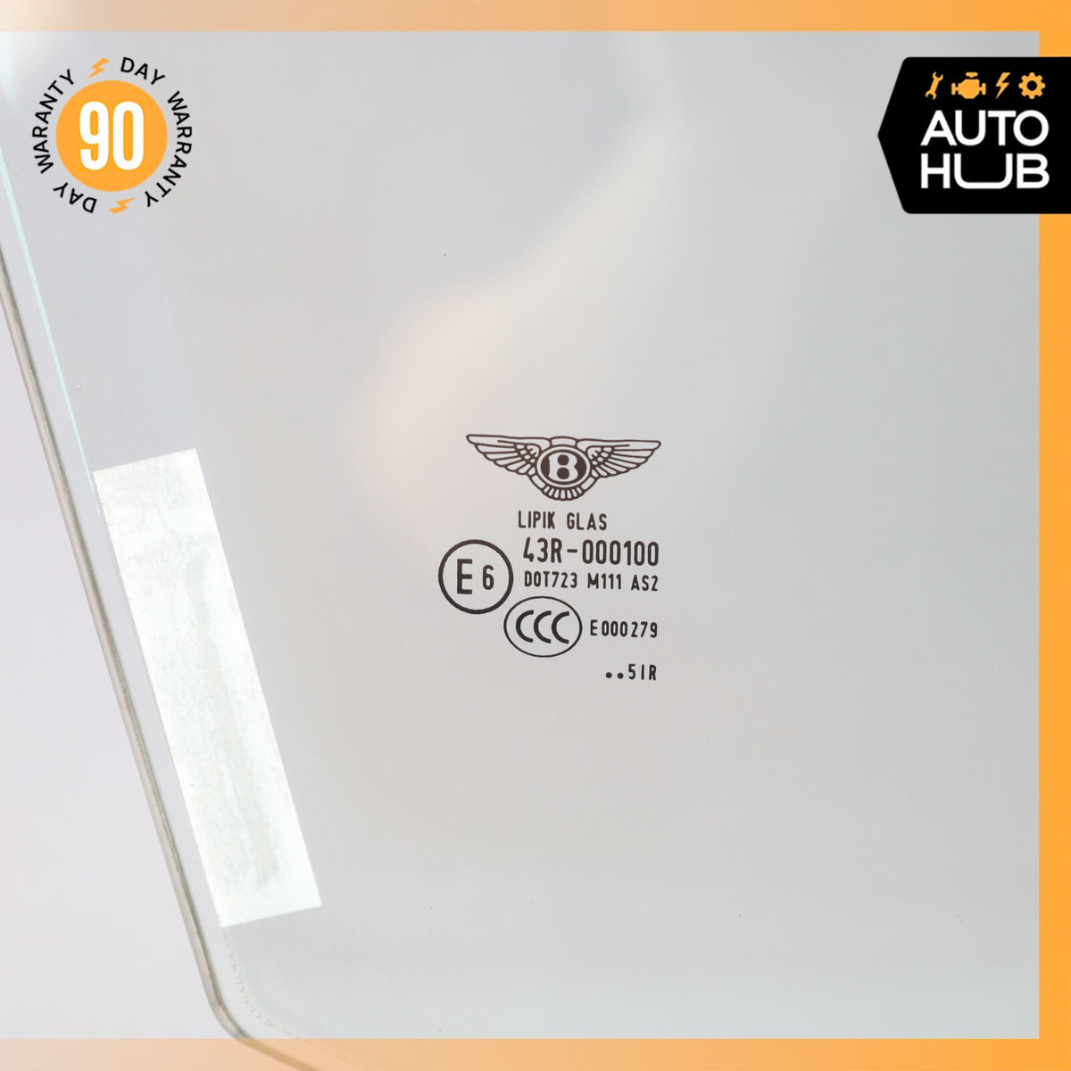 06-13 Bentley Continental Flying Spur Front Right Side Door Window Glass OEM - photo 9