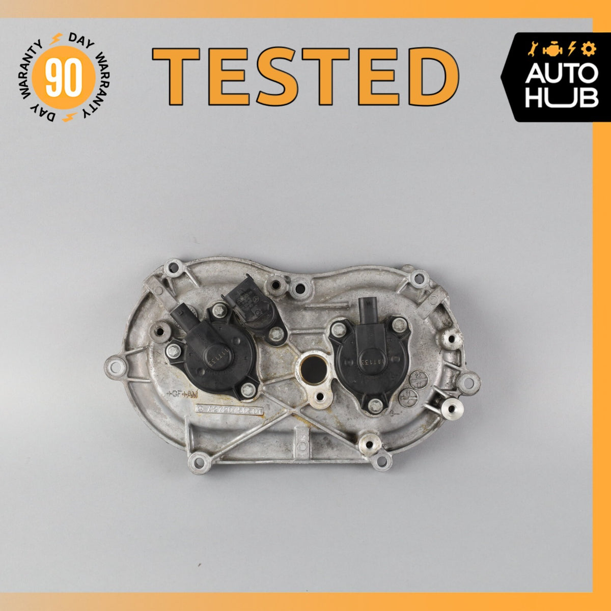 Mercedes W221 S400 C300 E350 Front Left Side Engine Timing Chain Cover Plate OEM - photo 1