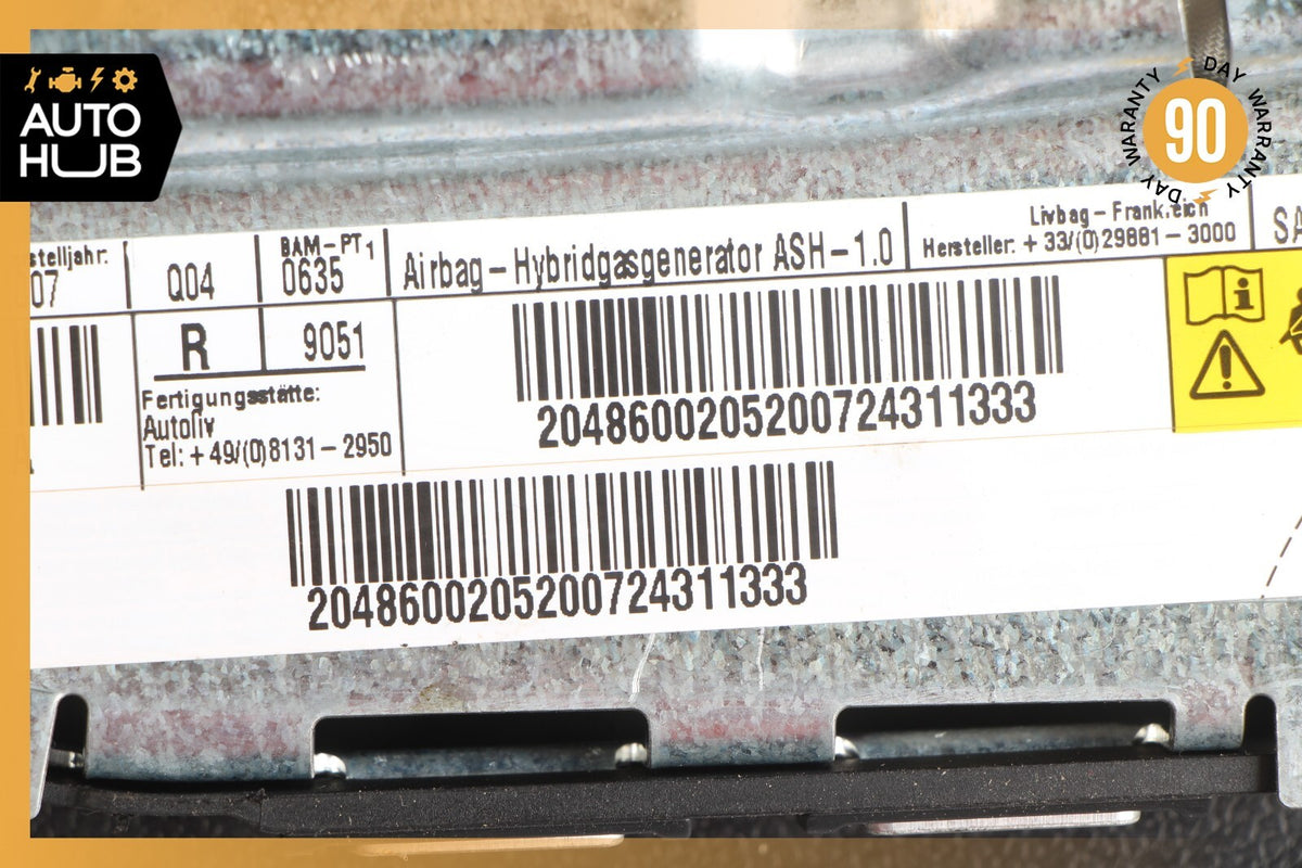 08-15 Mercedes W204 C300 C250 GLK350 Seat Airbag Air Bag SRS Front Right OEM - photo 11