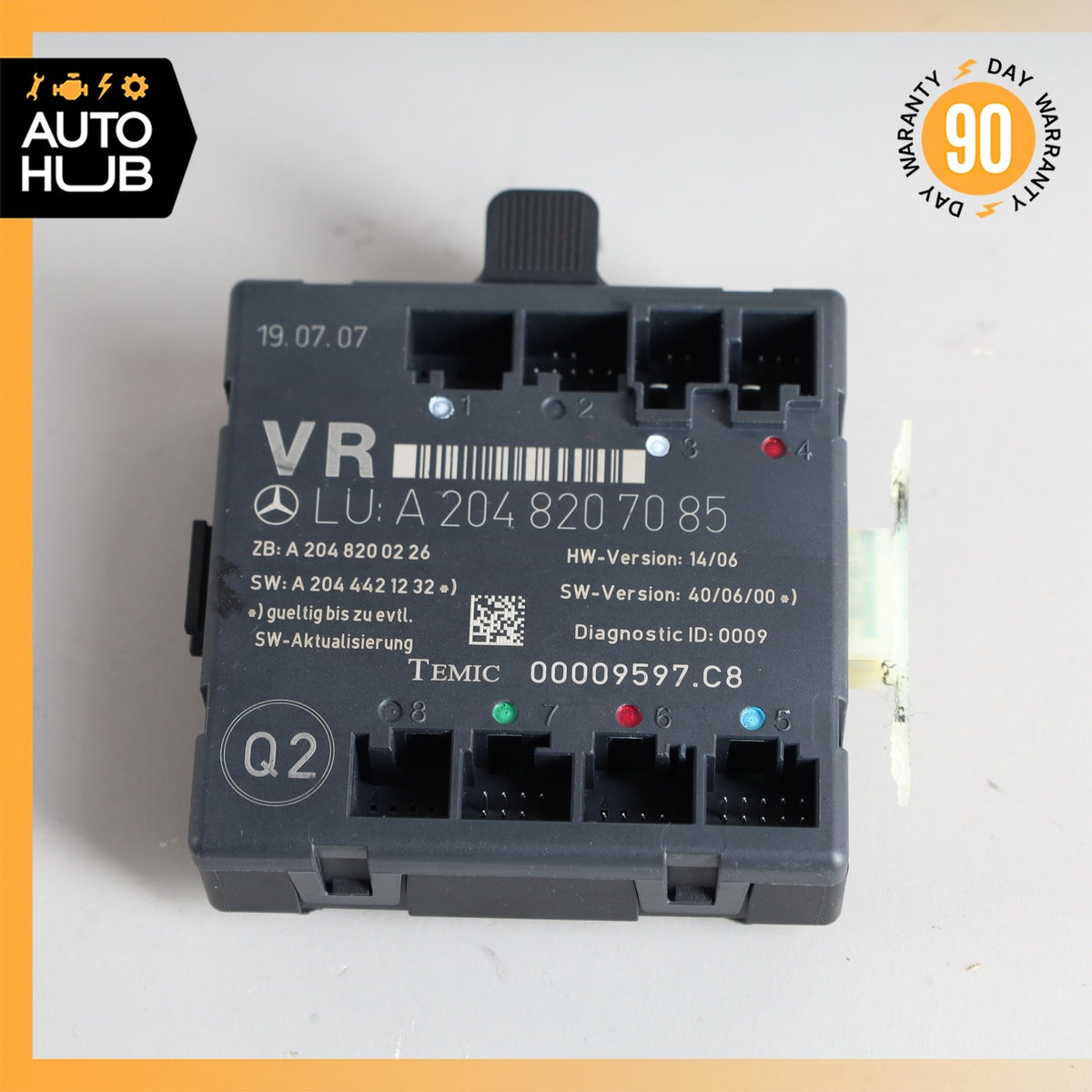 08-18 Mercedes W204 C300 C250 E400 Front Right Side Door Control Module OEM - photo 3