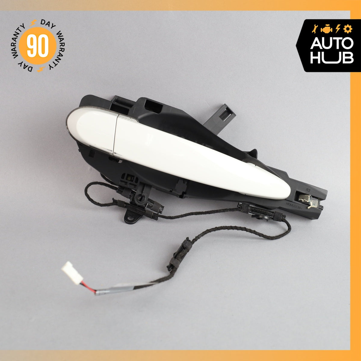 13-15 BMW E84 X1 Rear Right Exterior Door Handle w/ Bracket White OEM - photo 4