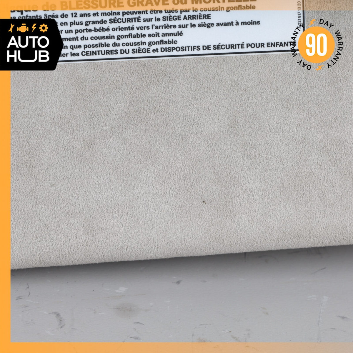 Mercedes W221 S600 CL550 Right Side Sun Visor Shade Sunvisor Gray Suede OEM - photo 13