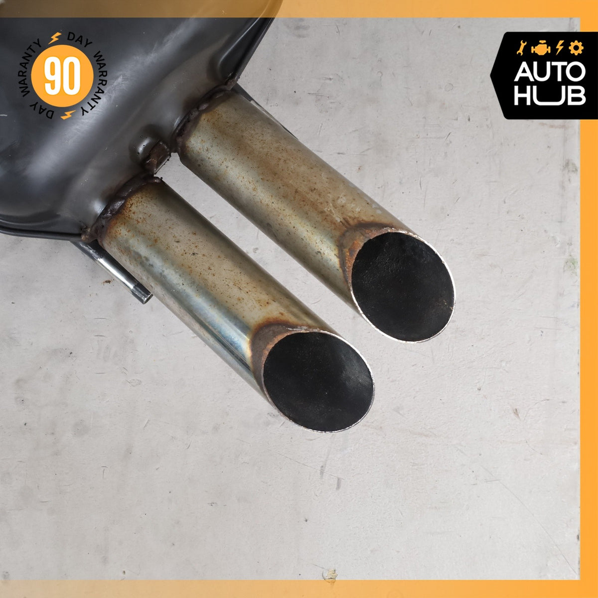 96-99 Mercedes W140 CL600 S600 Coupe Exhaust Muffler OEM 63k - photo 2