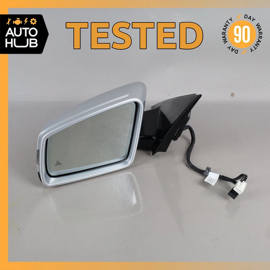 10-16 Mercedes W212 E350 E550 Left Side Rear View Door Mirror w/ Blind Spot OEM - photo 1