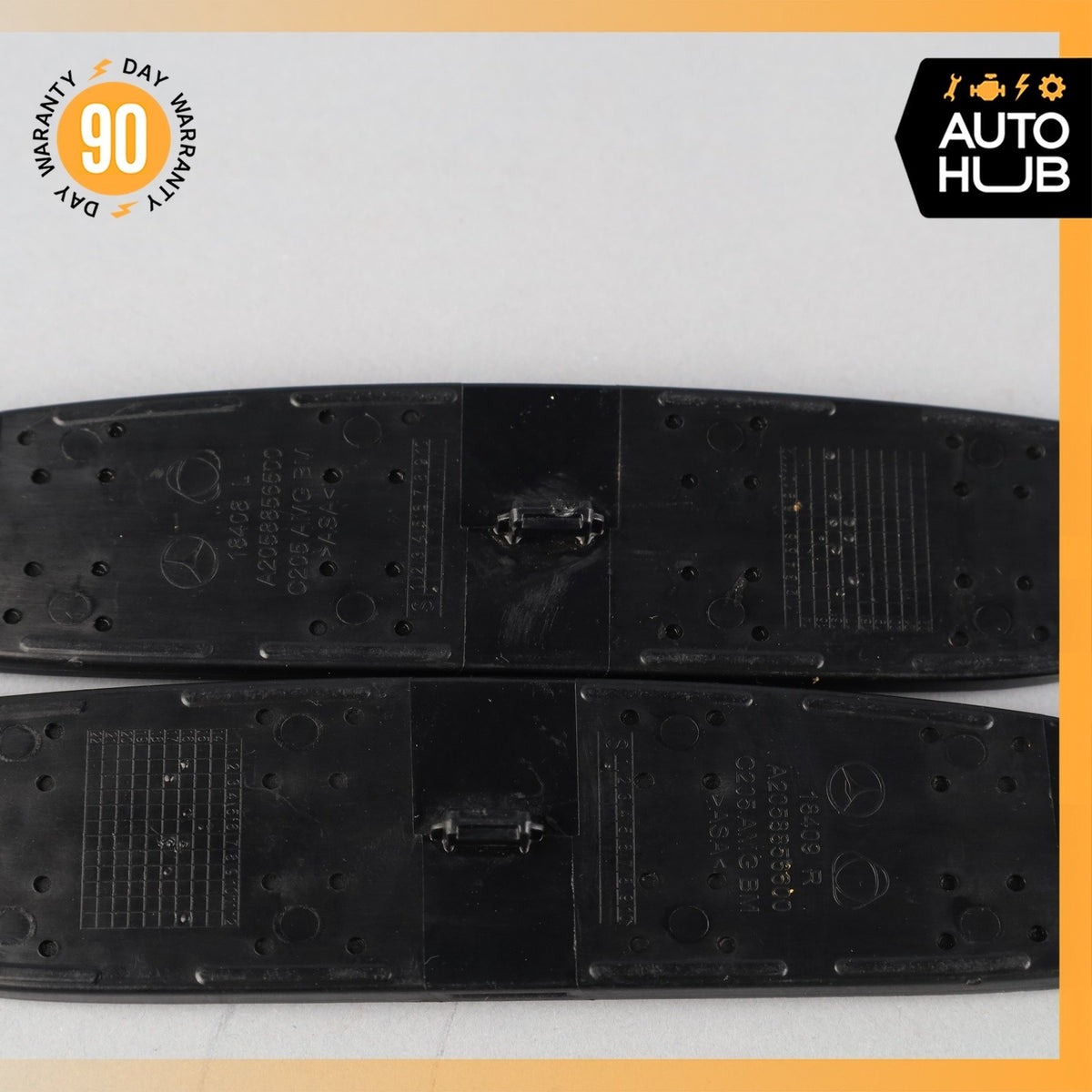 17-23 Mercedes W205 C63 C43 AMG Rear Bumper Mesh Grille Set of 2 OEM 39k - photo 7
