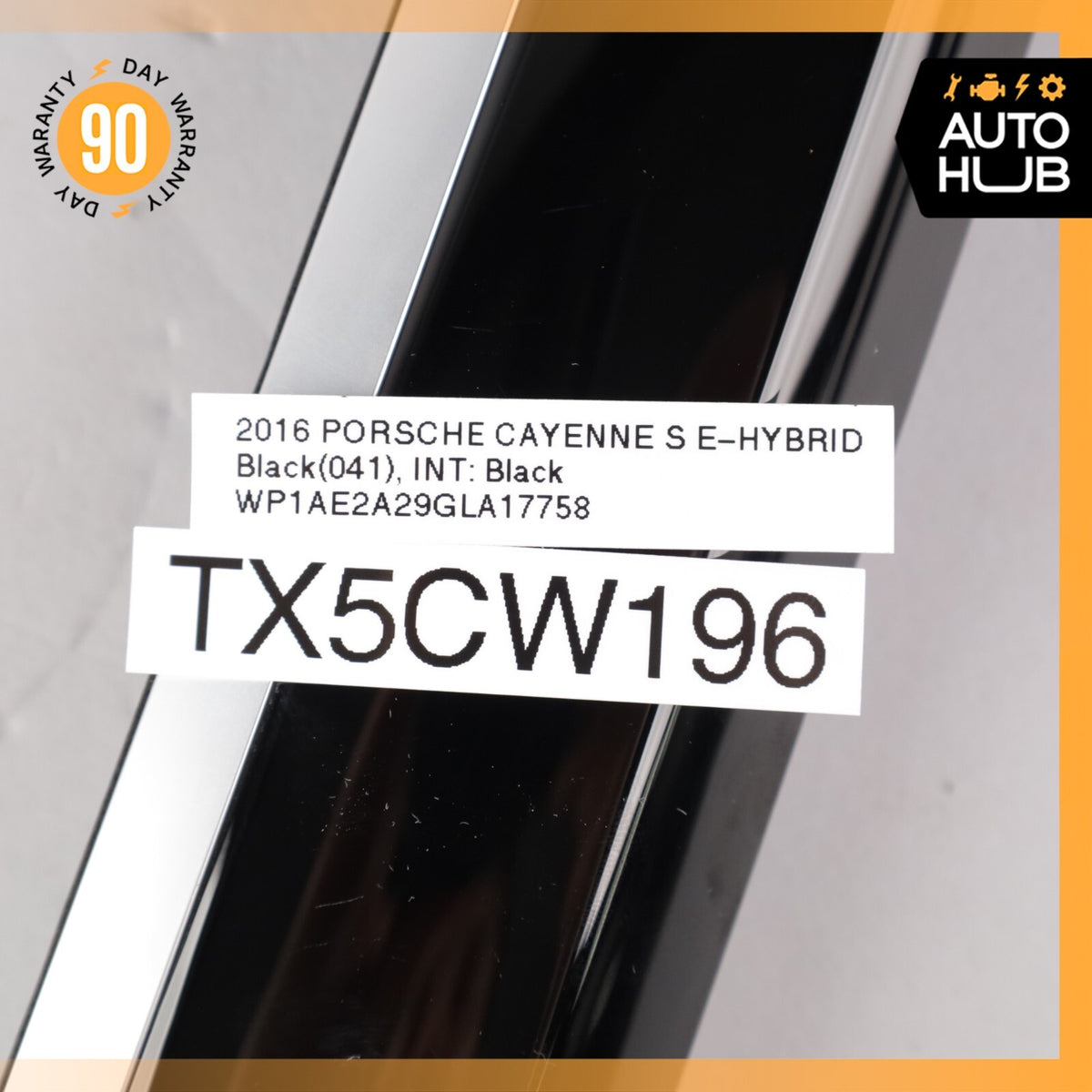 11-18 Porsche Cayenne 958 Hybrid S Right Side Dashboard Panel Trim Black OEM - photo 13
