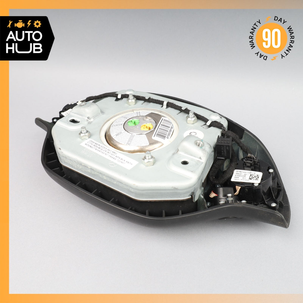 07-10 Mercedes W221 S63 AMG S400 CL550 Steering Wheel Airbag Air Bag Black OEM - photo 8