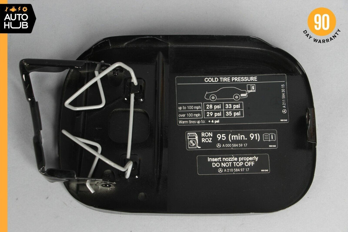 03-09 Mercedes W211 E350 E320 E550 Sedan Fuel Gas Tank Lid Door Black OEM - photo 6