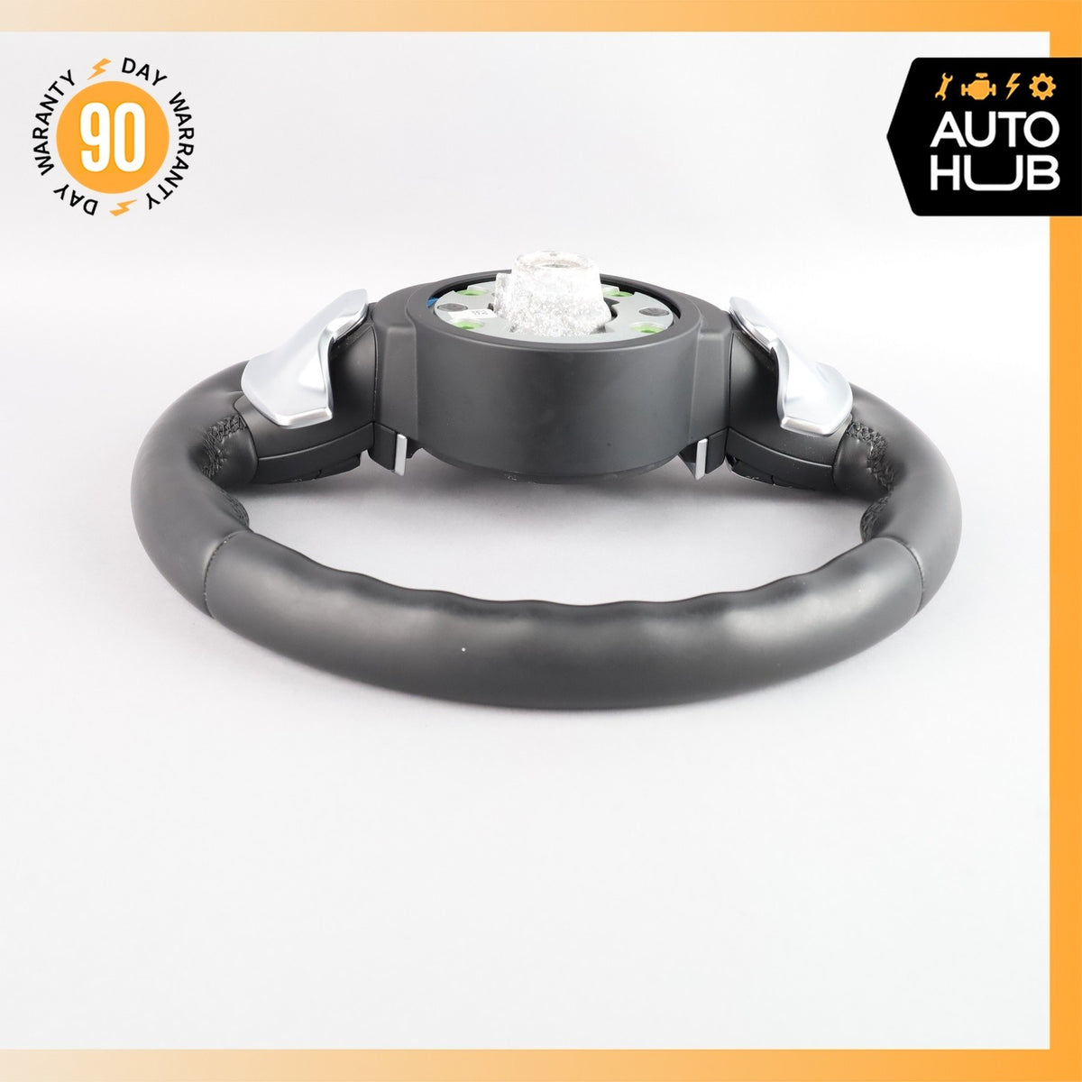 15-19 BMW F15 X5 X3 X6 M Sport Steering Wheel Leather Black OEM 69k - photo 9