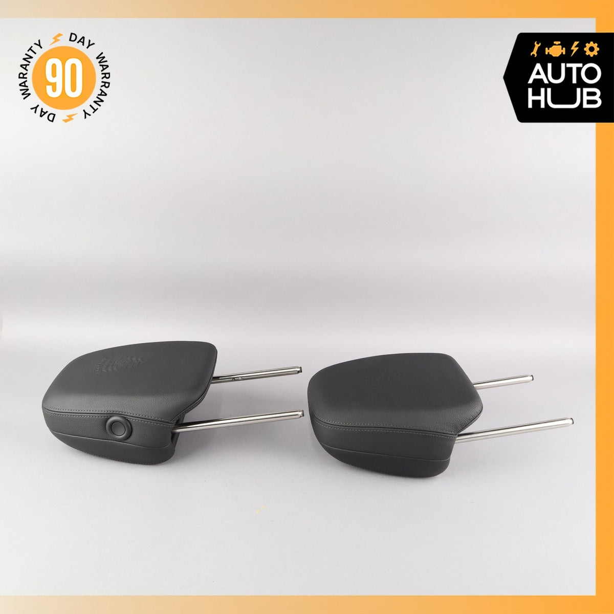 11-18 Porsche Cayenne 958 Front & Rear Headrest Head Rest Set of 4 w/ Crest OEM - photo 5