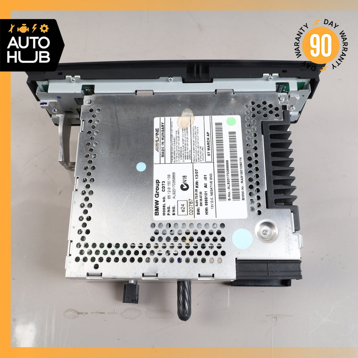 BMW E90 328i 335i Audio Radio Receiver Head Unit AM FM Player OEM 67k - photo 7