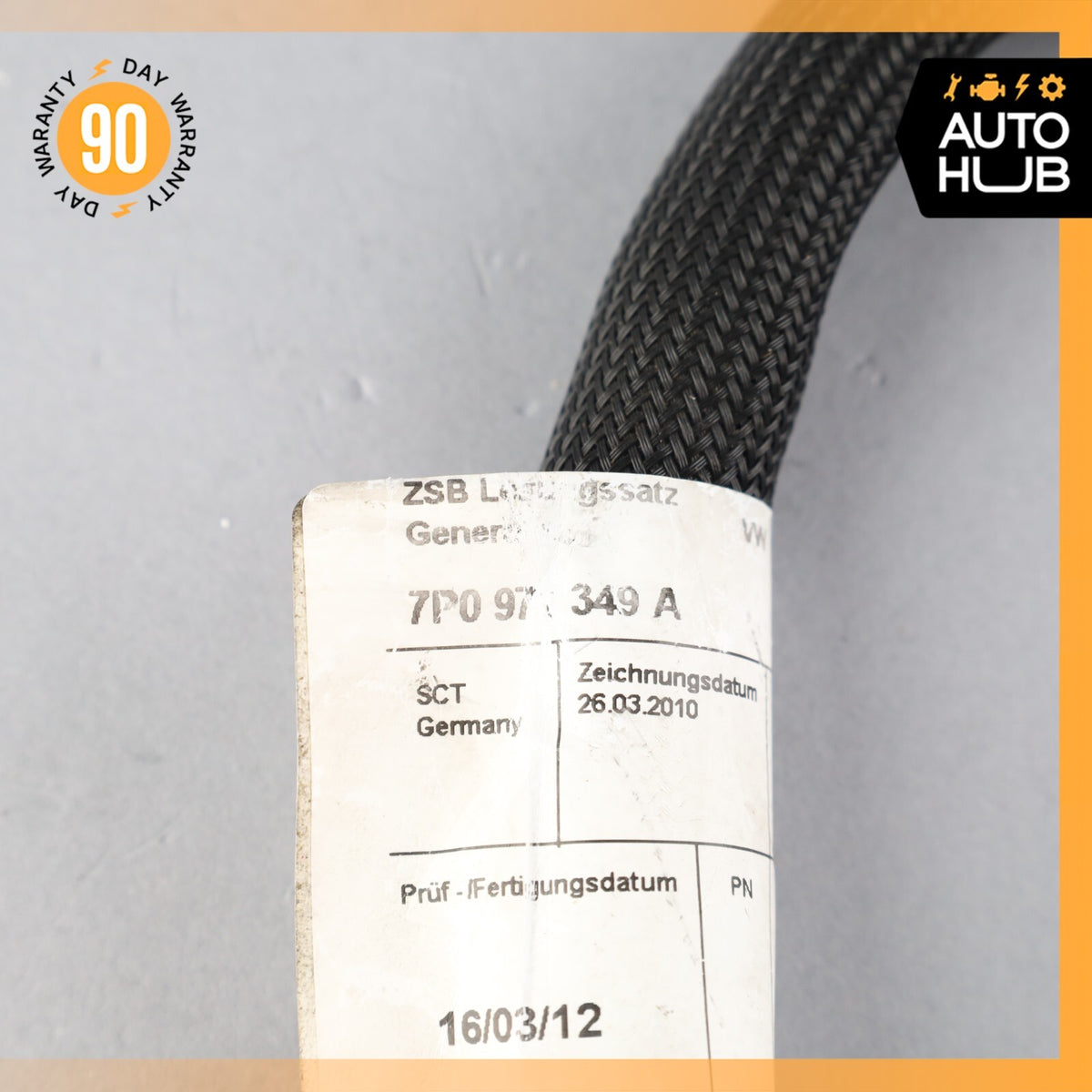 Porsche Cayenne 958 Hybrid S Battery Ground Cable 7P0971349A OEM - photo 7