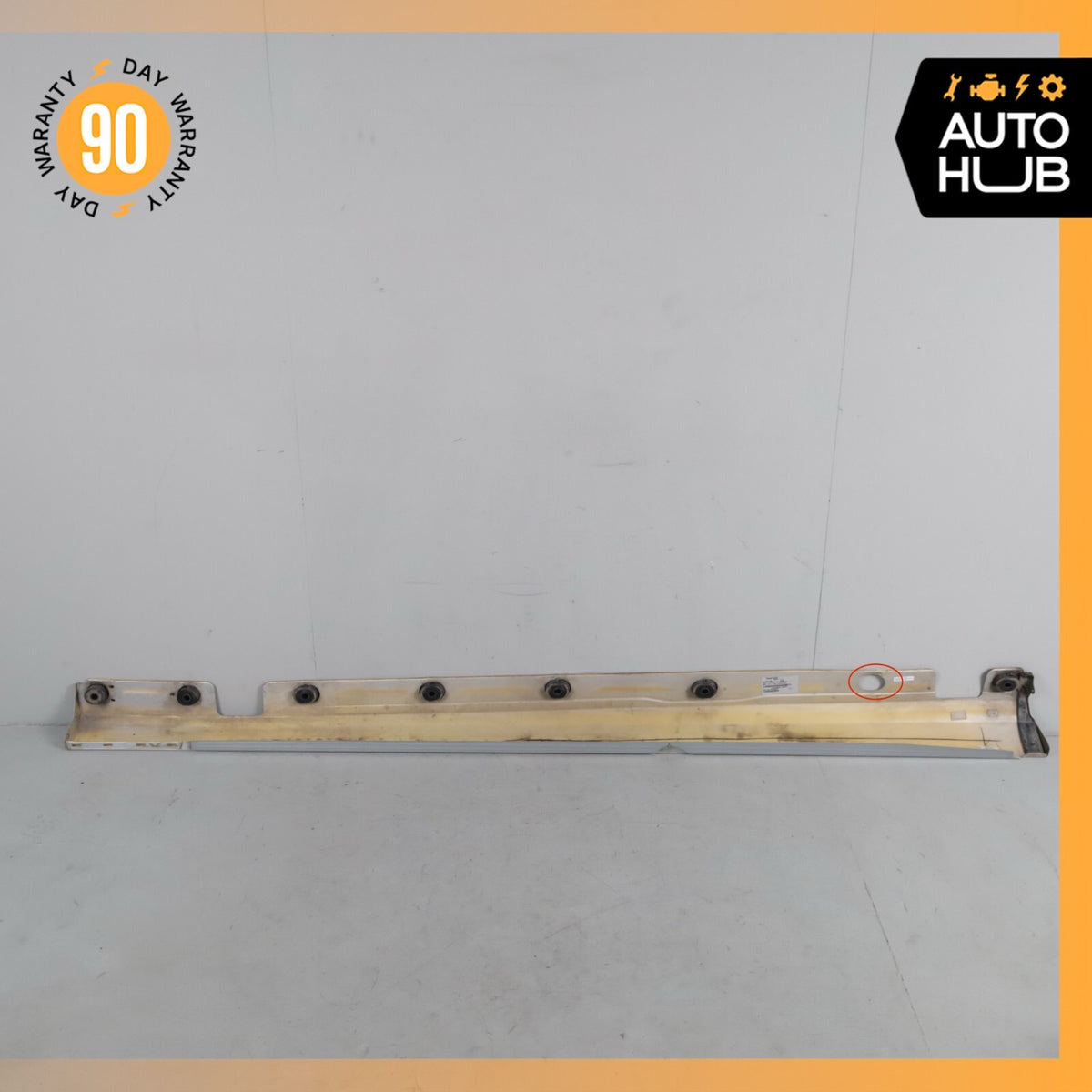 07-13 Mercedes W221 S550 S400 Left Side Skirt Rocker Panel Molding Silver OEM - photo 8