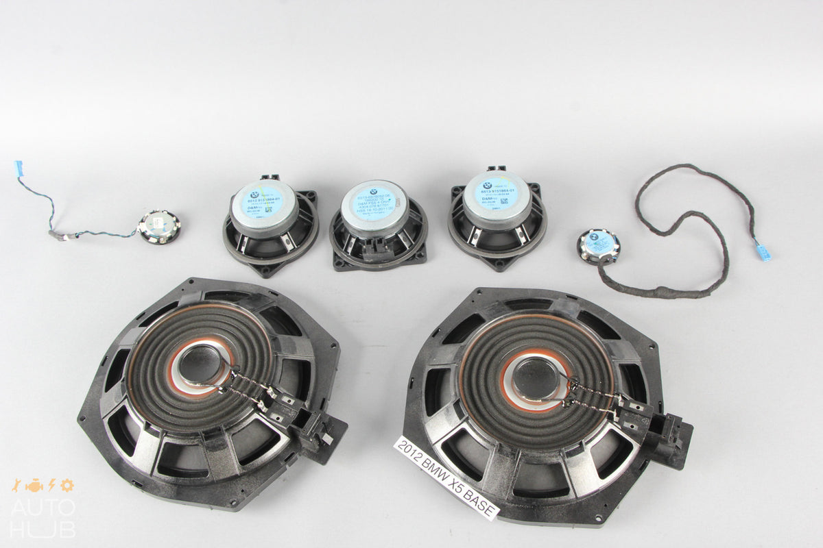 11-13 BMW E70 X5 Base Sound Speaker Set 6978052 OEM - photo 7