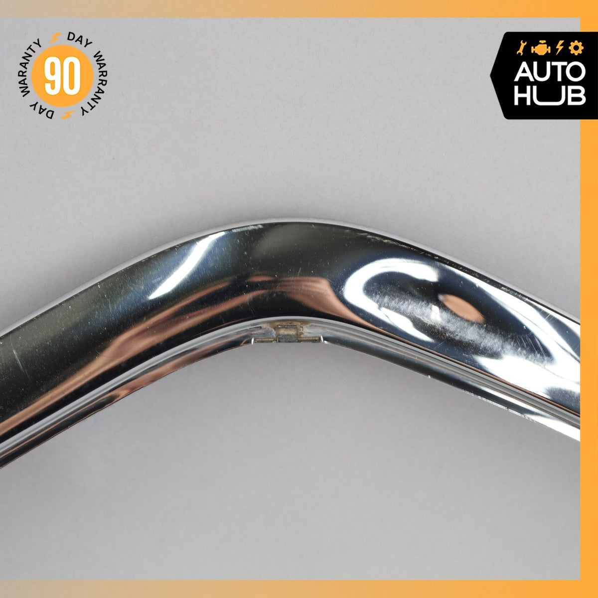 93-99 Mercedes W140 CL600 S500 Coupe Front Bumper Right Molding Trim Chrome OEM - photo 5