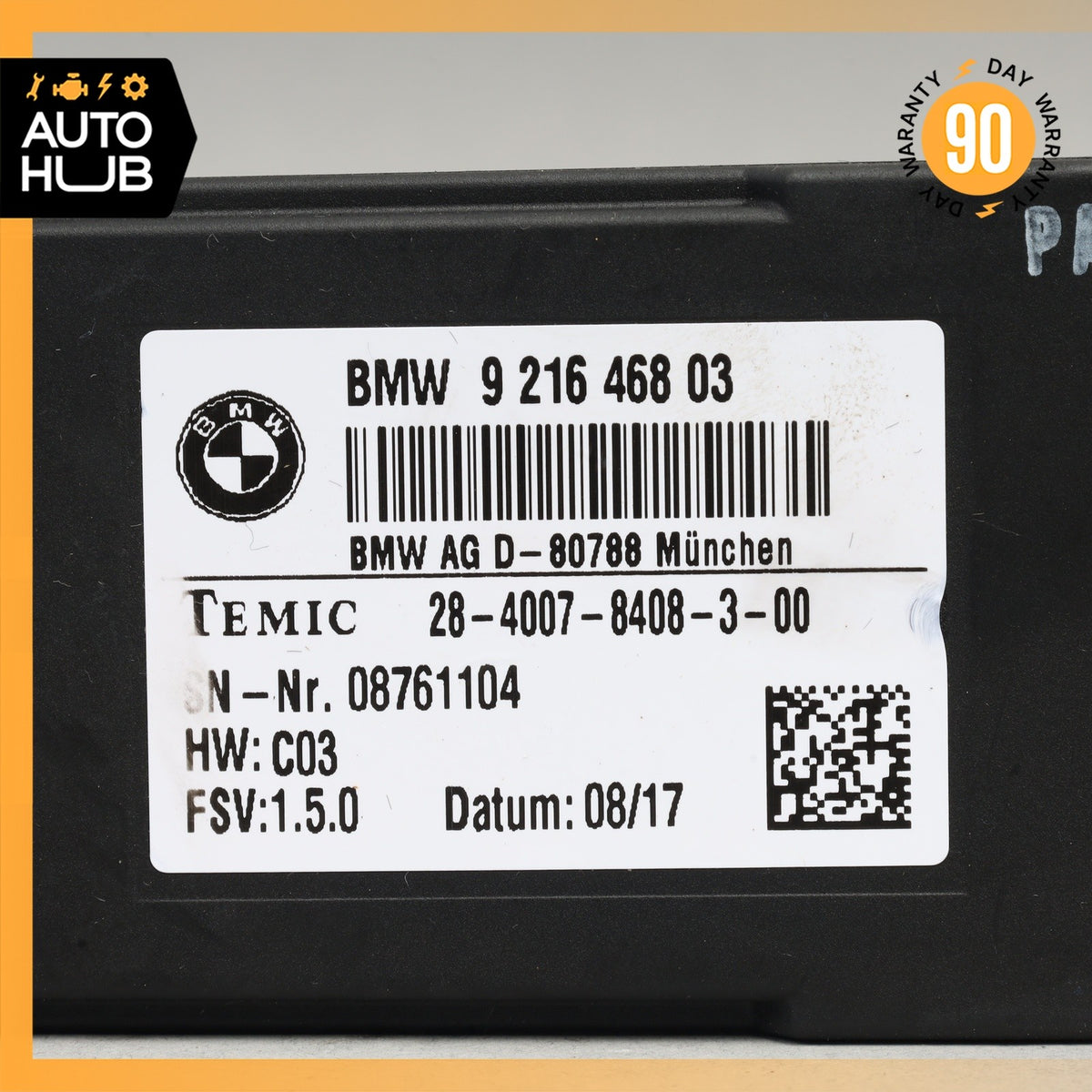 14-18 BMW F15 X5 Front or Rear Right Seat Heating Control Module OEM - photo 4