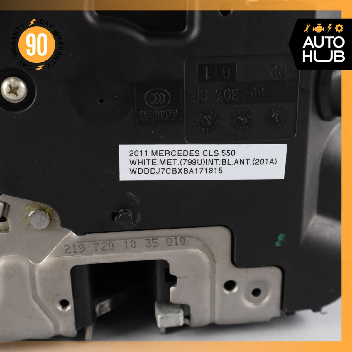 06-11 Mercedes W219 CLS550 CLS55 Front Right Door Lock Latch Actuator Keyless Go - photo 12