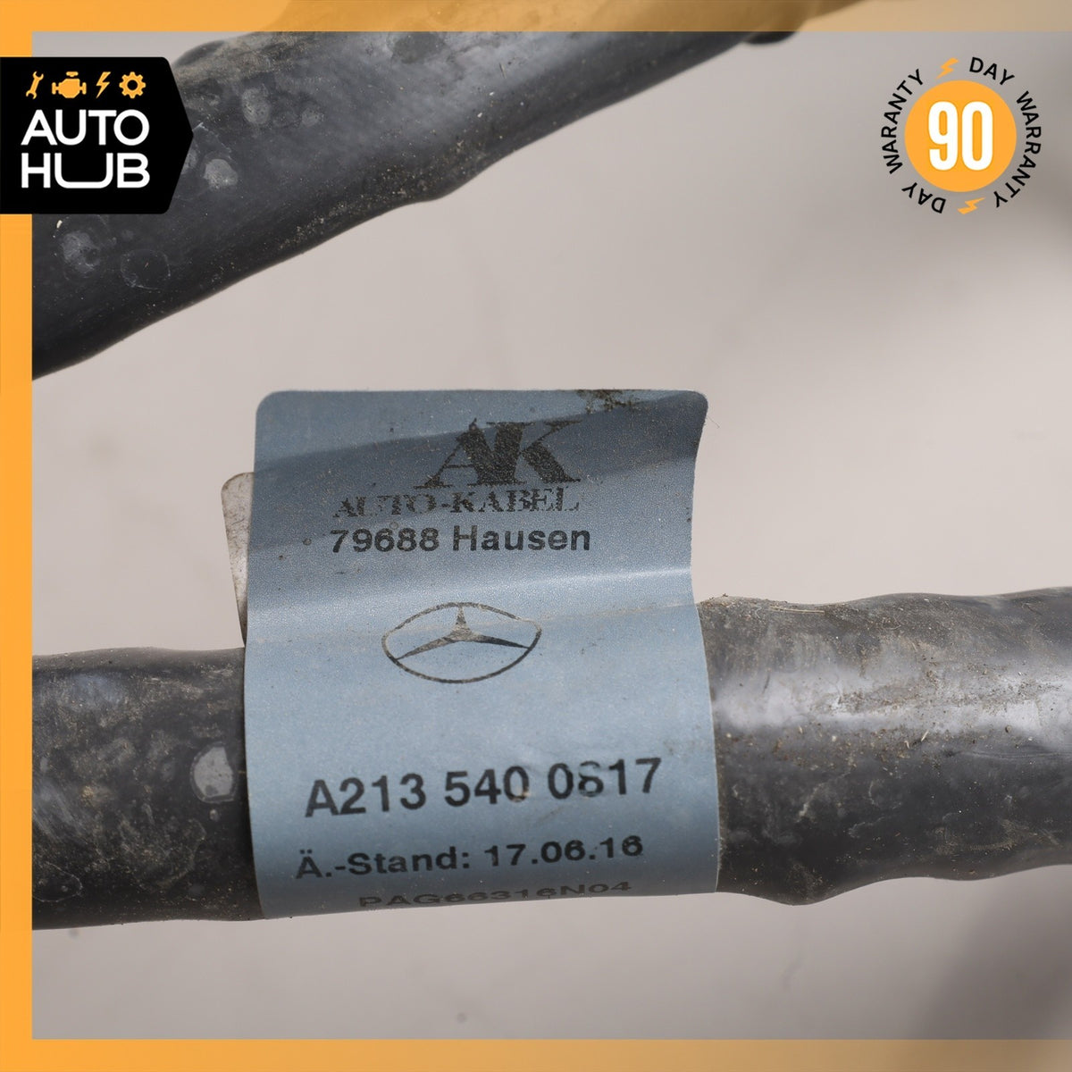17-19 Mercedes W213 E300 Battery Starter Alternator Cable Harness OEM 89k - photo 10