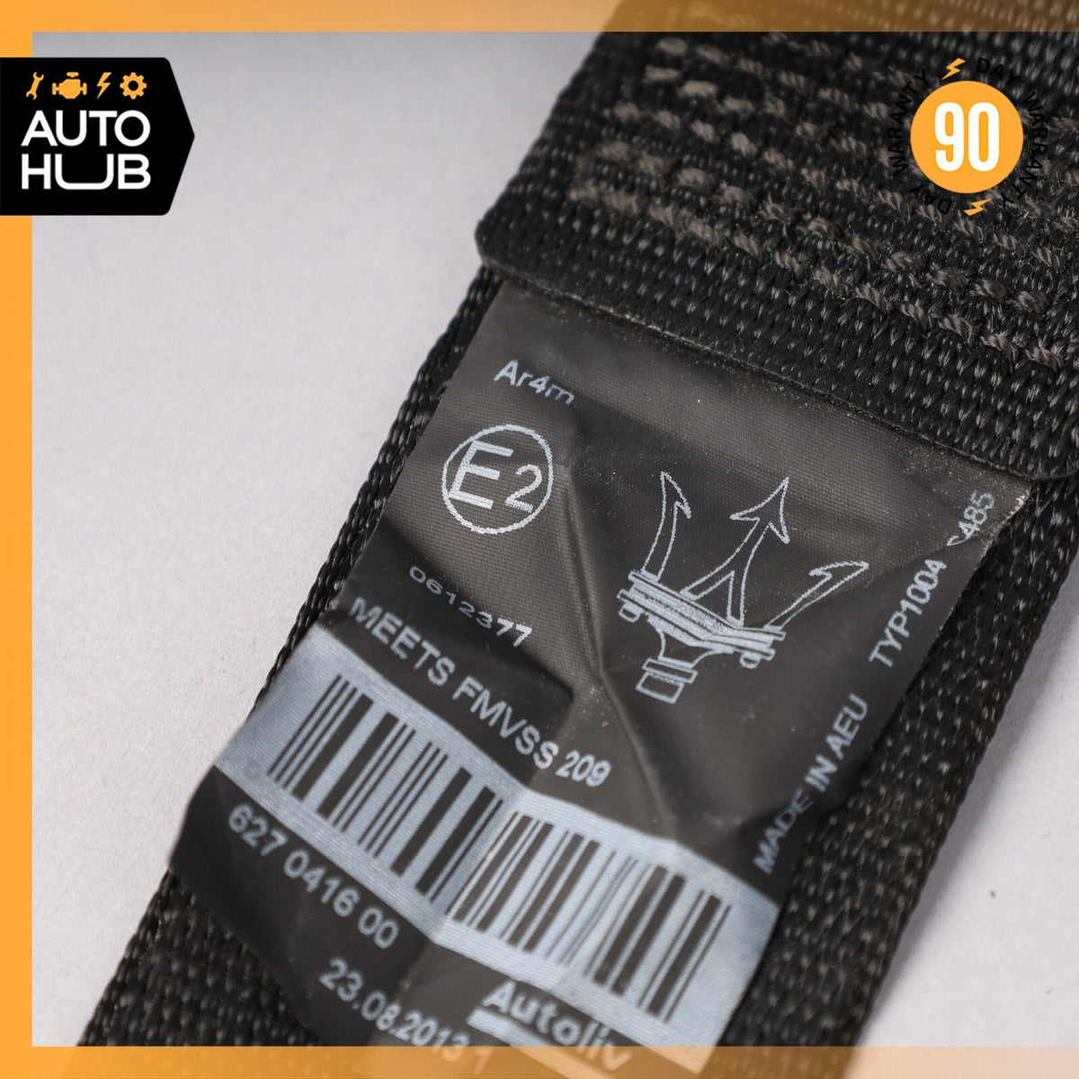 14-22 Maserati Ghibli M157 Rear Left or Right Side Seat Belt Black OEM - photo 11