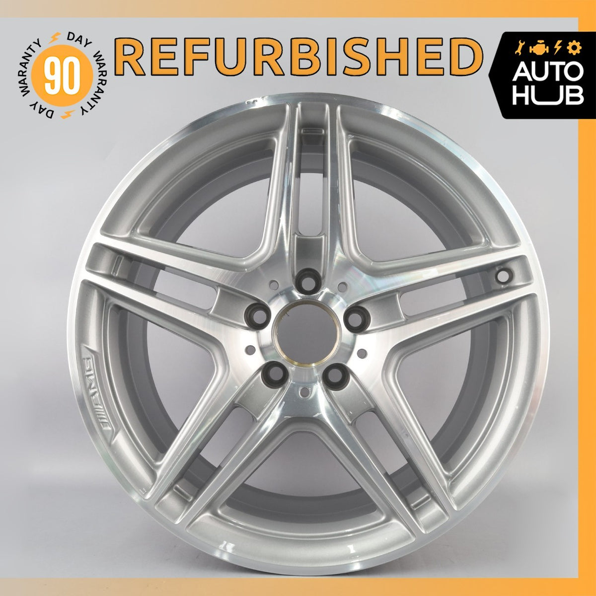 Mercedes W204 C250 C63 AMG 8 x 18 18" Front Wheel Rim 2044014102 OEM - photo 1