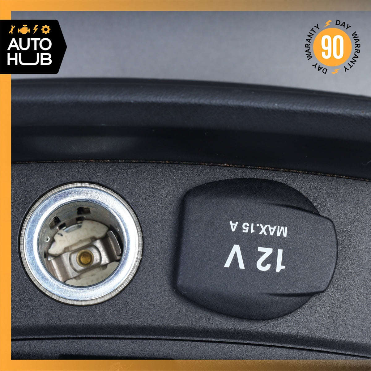 07-09 Mercedes W221 S600 S65 AMG Rear Ashtray Lighter Compartment Black OEM - photo 3