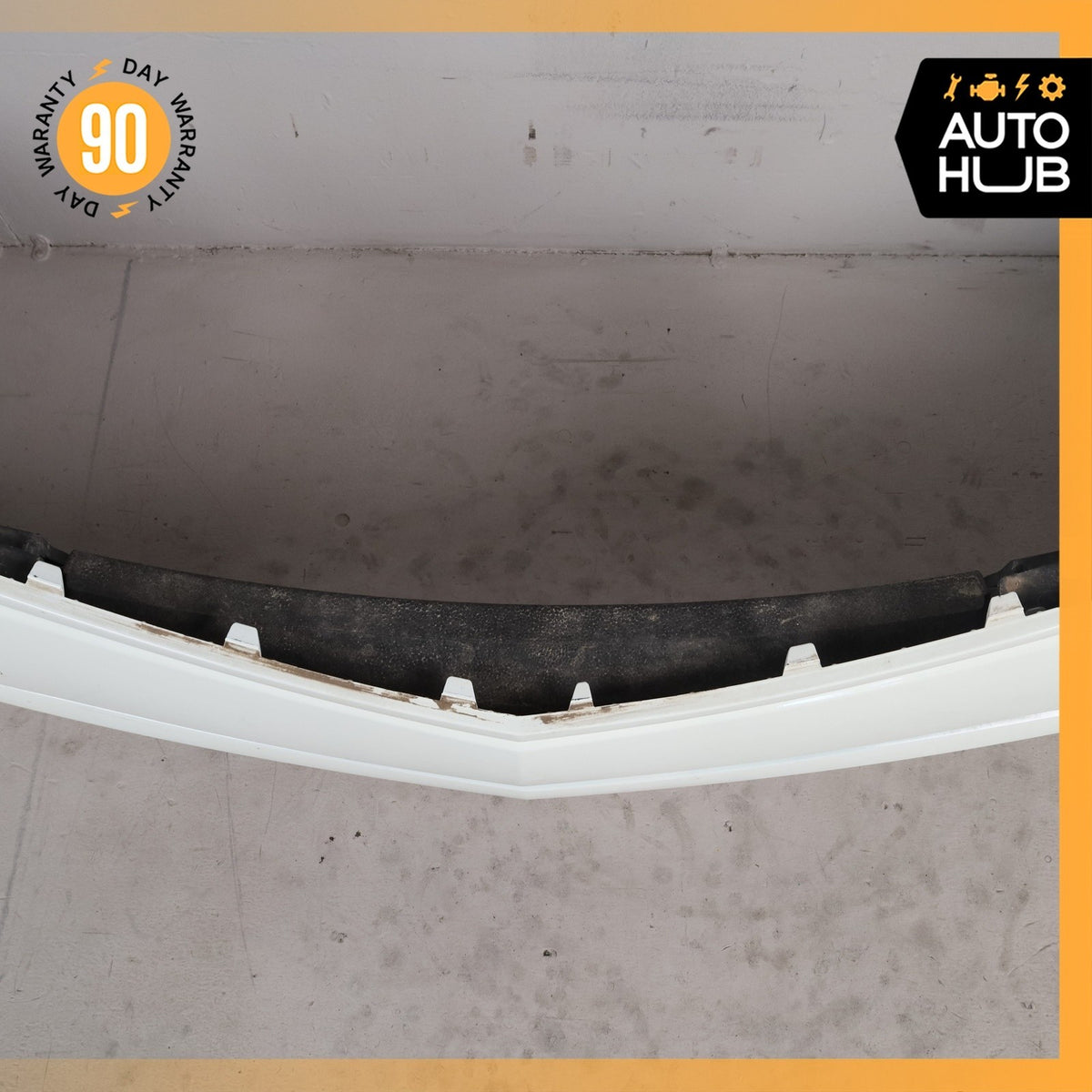 12-14 Mercedes W204 C250 C300 AMG Sport Front Bumper Cover Assembly White OEM - photo 9