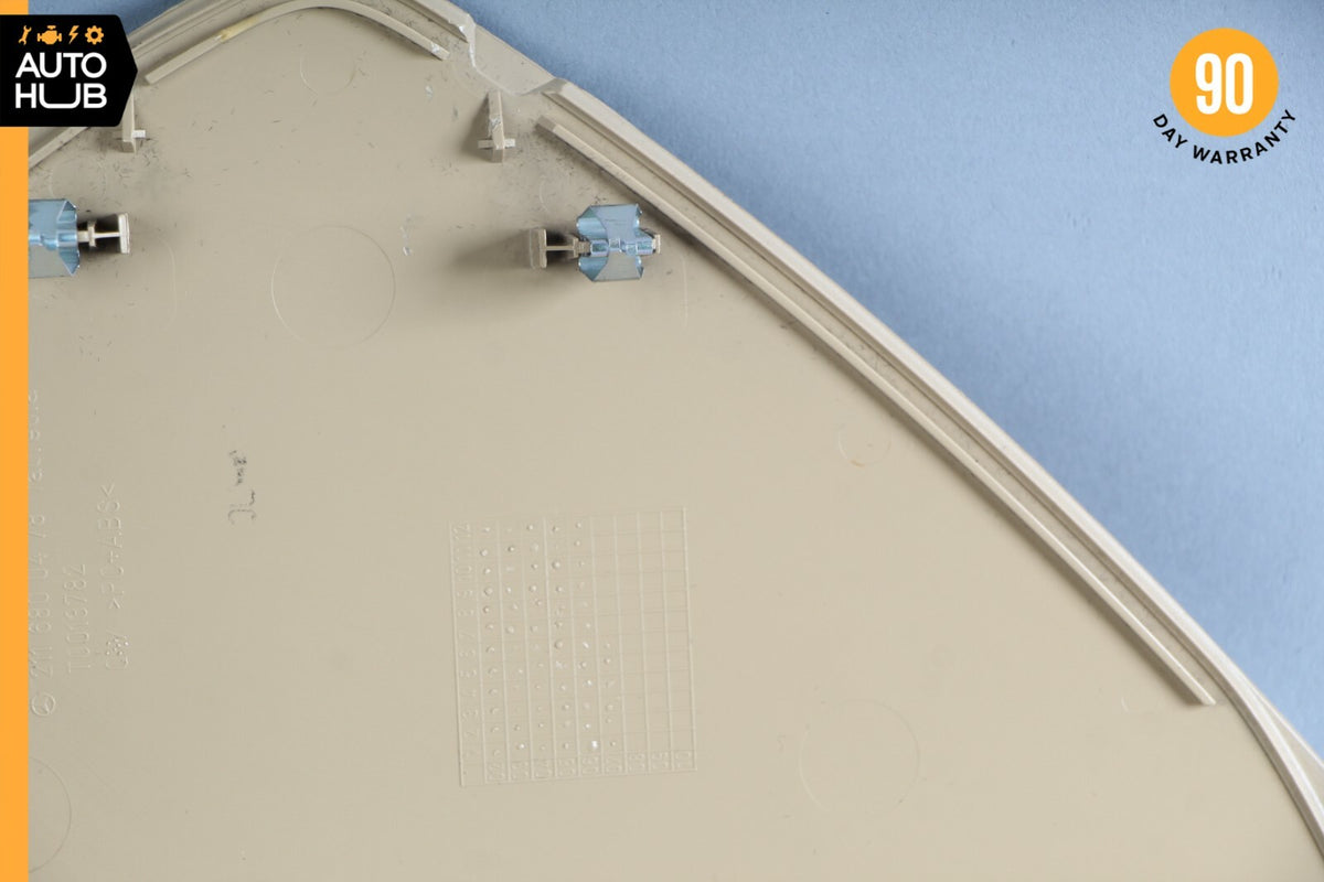 06-09 Mercedes W211 E350 E500 Right Side Dashboard Trim Cover Panel Beige OEM - photo 8