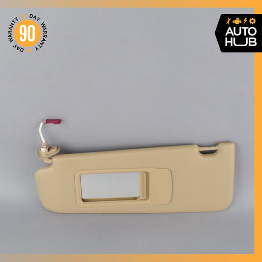 13-15 BMW E84 X1 Left Driver Side Sunvisor Sun Visor Beige OEM 72k - photo 1