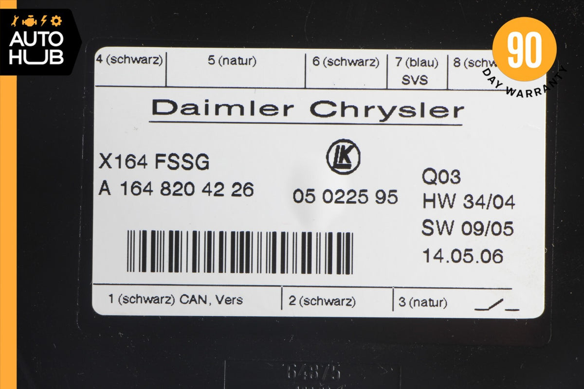 07-12 Mercedes X164 GL450 GL350 Third Seat Row Power Folding Control Module OEM - photo 9