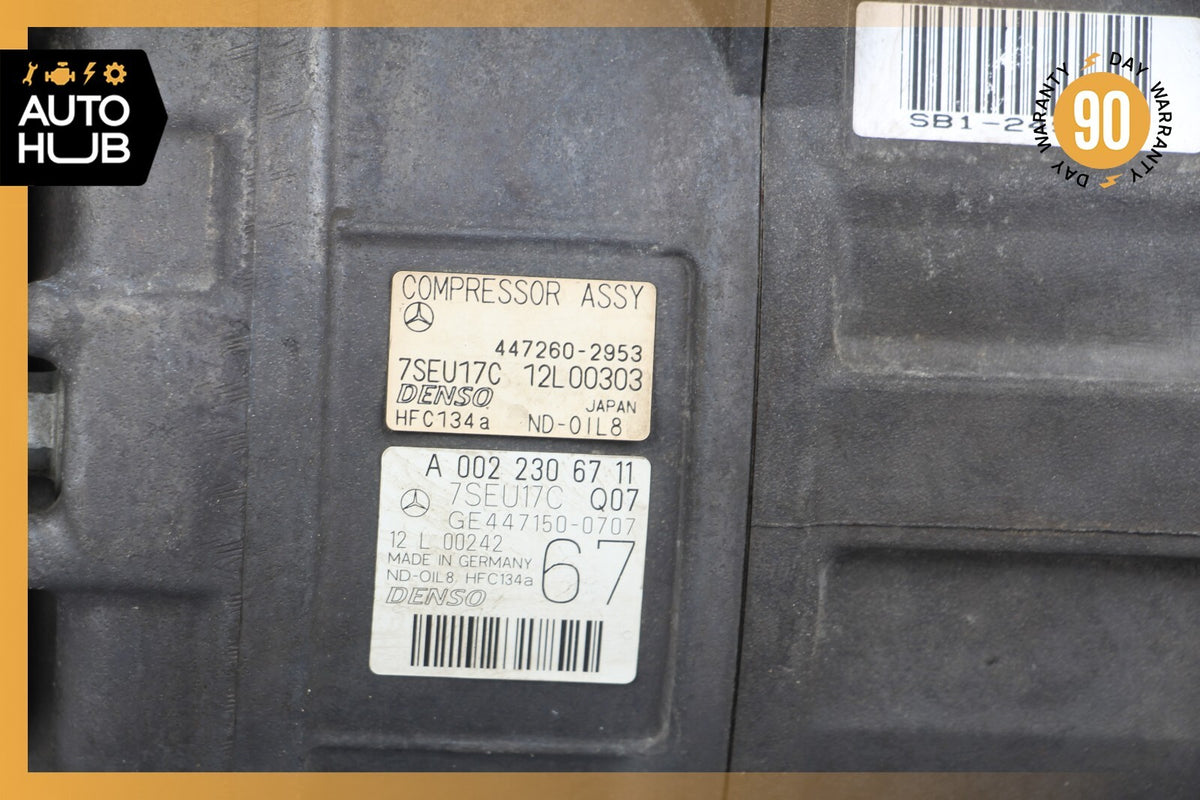 07-11 Mercedes W216 CL550 S550 A/C Air Conditioning Compressor 0022306711 OEM - photo 4