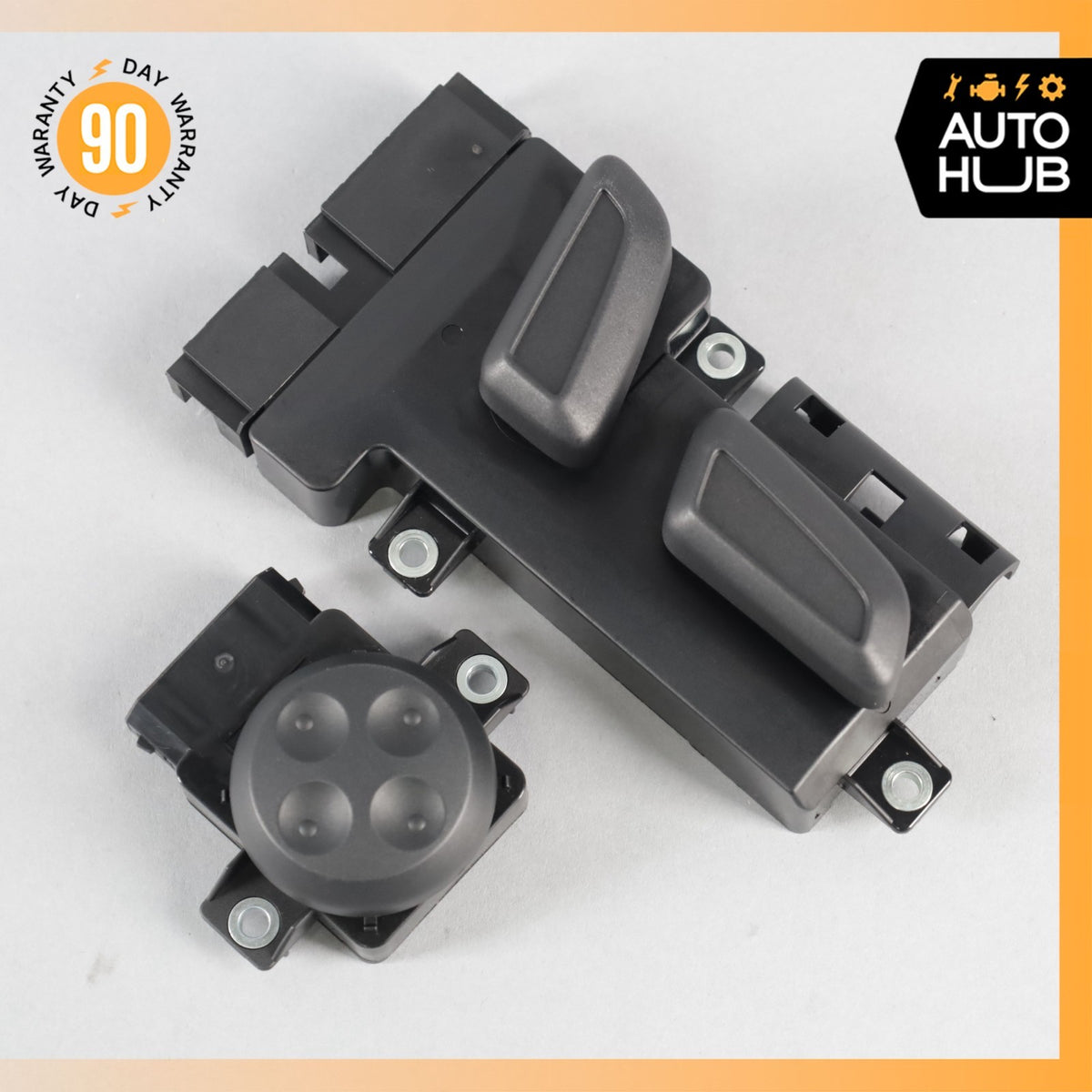 Audi C7 S6 Front Left Driver Power Seat Lumbar Control Switch Set Black OEM - photo 2
